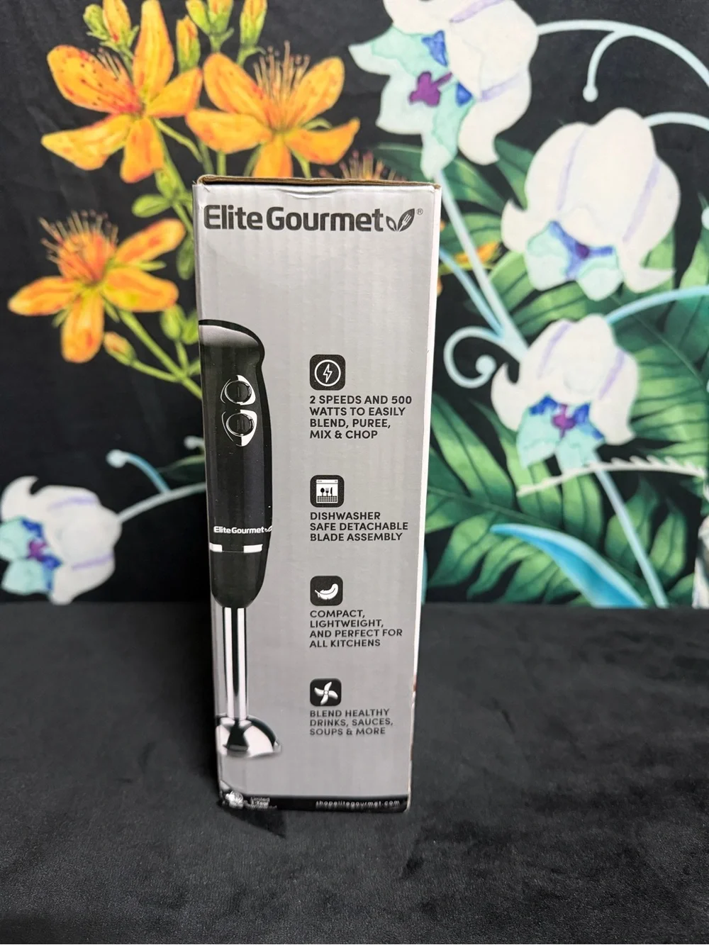 Elite gourmet black hand